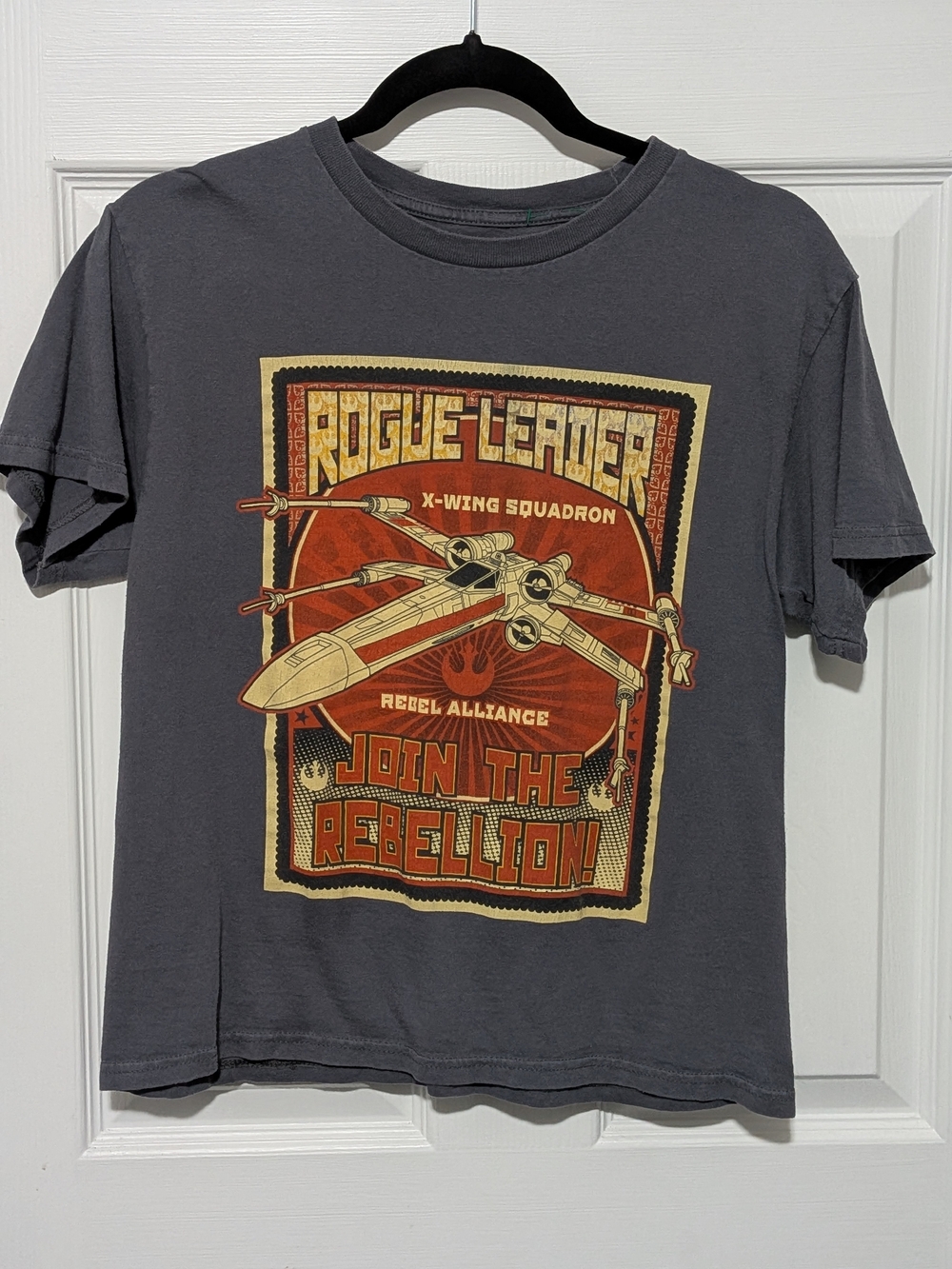 Star Wars Logo Tee - Gray with White Print